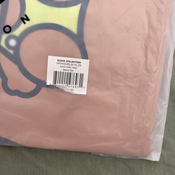 Aloha Collection• SUPERCUTE Special Edition Icons Holoholo Tote Black Tan - Picture 6 of 7